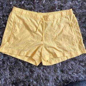 Adidas Large Yellow Running Shorts with 3 pockets